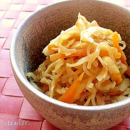 作り置きおかず♪切干大根としらたきの炒め煮